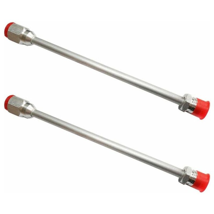 Set de 2 tije de extensie pentru pistol de vopsit, 30x12mm, aluminiu, rezistent la coroziune