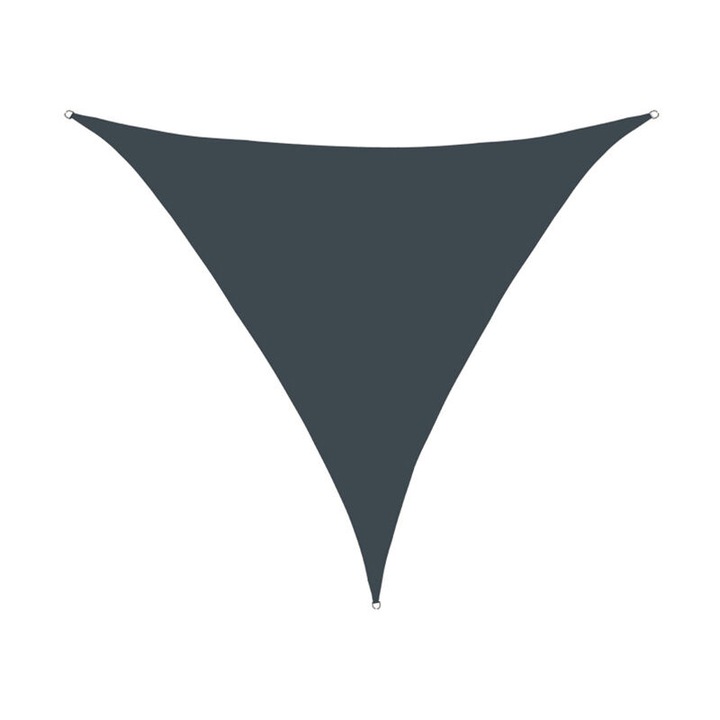 Panza de umbra triangulara 2x2x2m impermeabila, protectie UV, pentru terasa, gradina, balcon, culoare galben mango