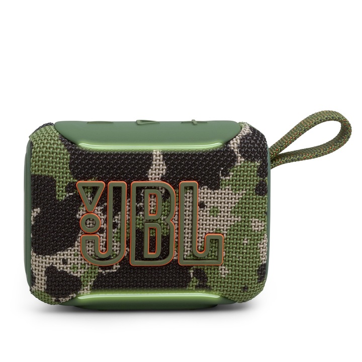 JBL Go 5 hordozható Bluetooth hangszóró, IP68, akár 10 óra üzemidő, Auracast, USB-C, terepmintás