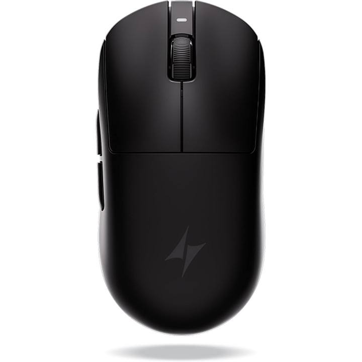 Mouse de gaming wireless ATK Dragonfly A9 Plus, 30000 DPI, tri-mod 2.4G/USB-C/Bluetooth 5.3, Black, 125x64x40mm