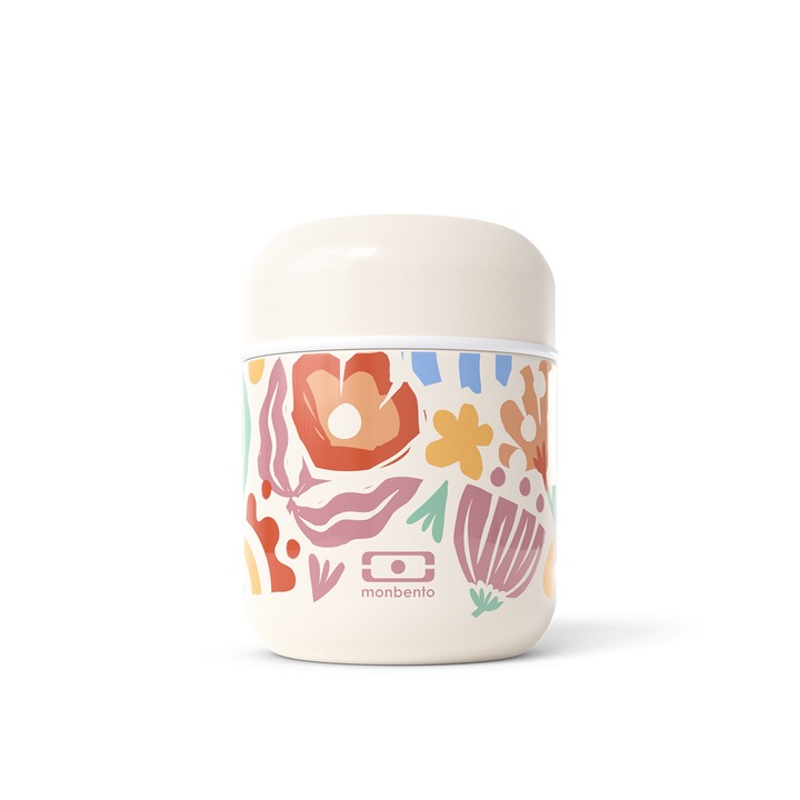 Monbento Capsule ételtermosz 0,28 l, inox, bézs, 8,4x8,4x11,8cm