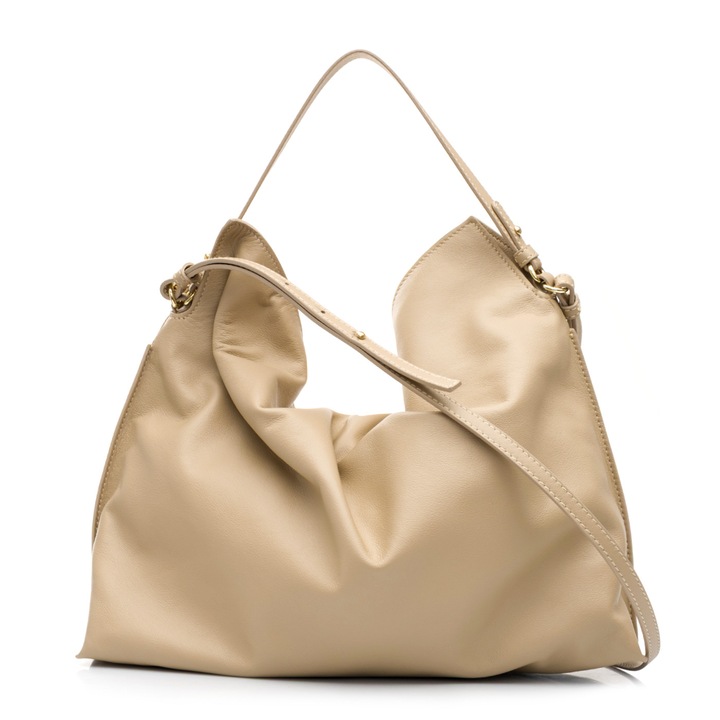Geanta dama de umar, Musette, ELEA MM, Piele naturala, 43 x 10 x 30