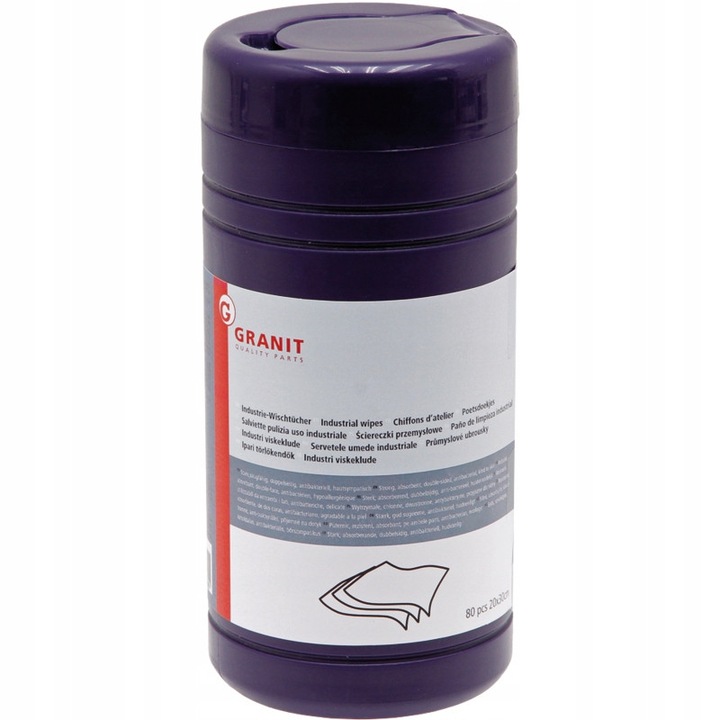 Servetele umede de curatare, Granit, 80 bucati, antibacteriene, prietenoase cu pielea