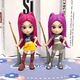 K-pop figura szett Chelfonds Démonvadászok Rumi, Mira és Zoey, minőségi PVC, 12 cm, többszínű, gyűjthető tárgyak, ajándék K-pop rajongóknak és szobadekoráció