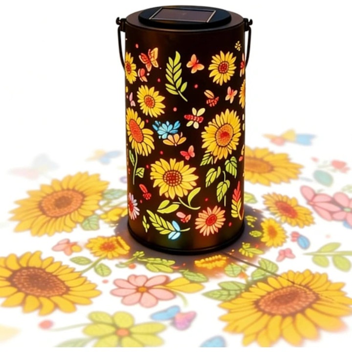 Napelemes lámpák, színes napraforgók, vízálló, szett teraszokra, udvarokra és járdákra