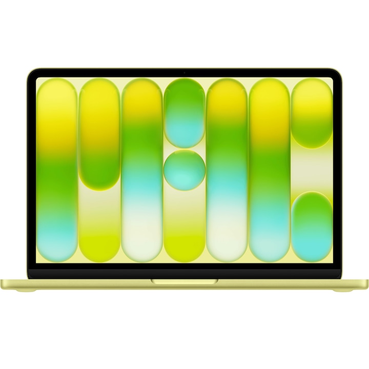 Laptop Apple MacBook Neo 13" cu procesor Apple A18 Pro, 6 nuclee CPU si 5 nuclee GPU, 8GB RAM, 256GB, Citrus, Tastatura Germana