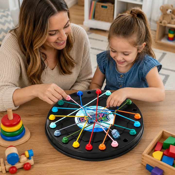 Joc Interactiv de Descurcare a Sforilor Seleacoool®, pentru Copii si Familie, Joc Educativ de Logica si Indemanare, Dezvolta Concentrarea, Gandirea si Interactiunea Parinte-Copil