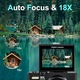 Цифров фотоапарат AZFAMZOP®, 5K Ultra HD, 75MP, 18x цифрово увеличение, Автоматичен фокус, 180° въртящ се екран с 3.0 инча сгъваем дисплей, Вграден Wi-Fi, Преносим, Пълен комплект с 2 батерии и включена 32GB карта памет, Бял