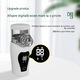 Преносим мрежест инхалатор 4μm, ултра-тих ≤30dB, батерия 1200mAh, презареждаем USB-C, за възрастни и деца, медицинска употреба - пълен комплект, AZFAMZOP®, бял