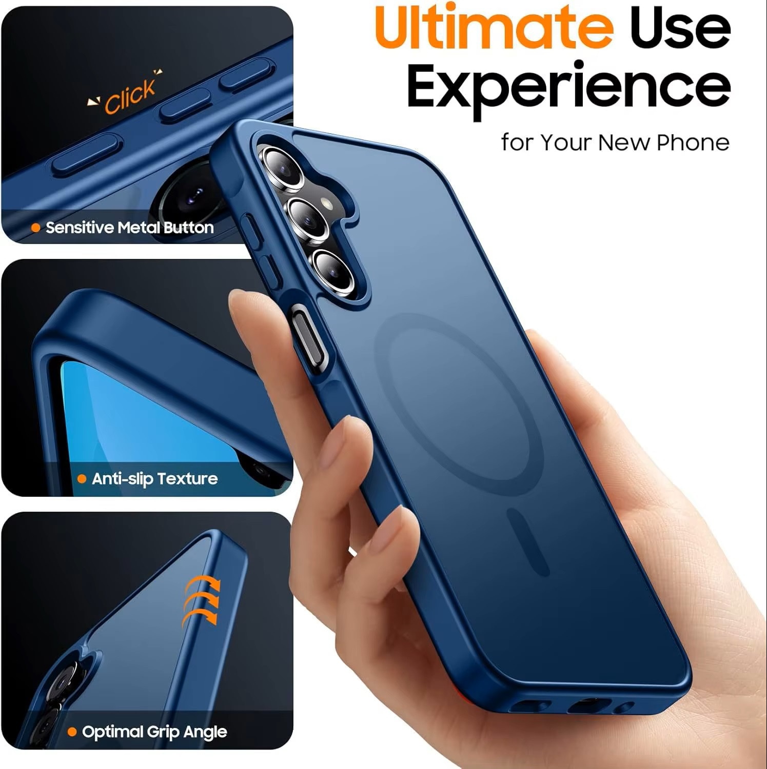 Husă pentru Samsung Galaxy S26 Plus, TYBO, Ultra Slim, Antisoc, Albastru