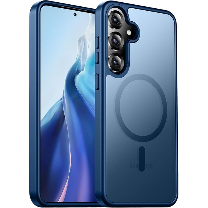 Husă pentru Samsung Galaxy S26 Plus, TYBO, Ultra Slim, Antisoc, Albastru