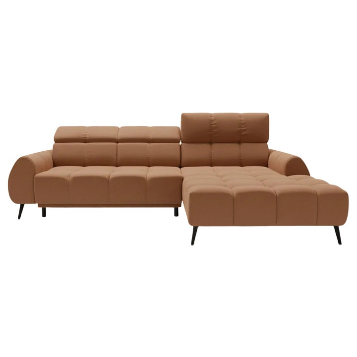 Coltar extensibil Divani & Sofa, textil Premium, 295x188x98 cm, 2 locuri, culoare nube 23