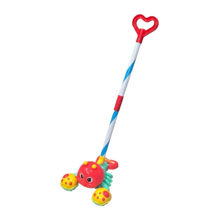 Jucărie de împins pentru copii, 2 ani, multicolor