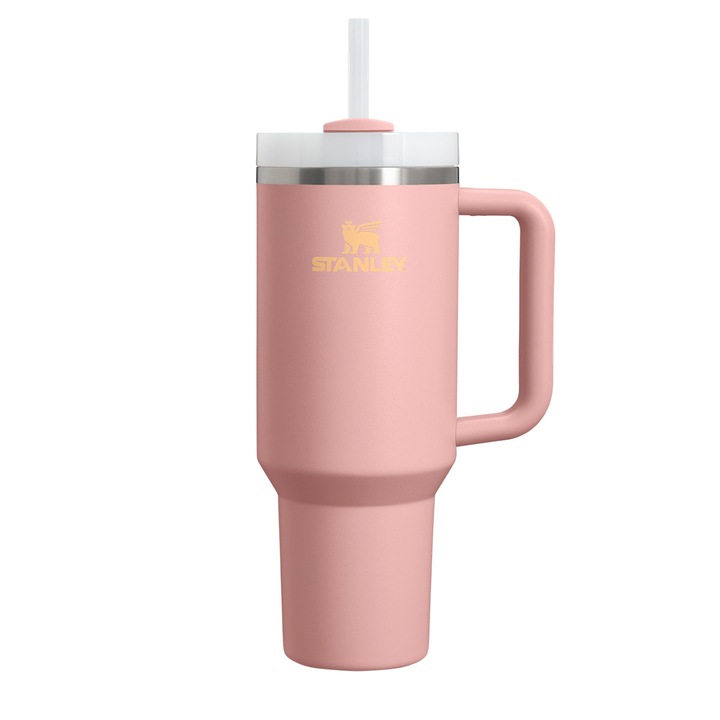 Quencher H2.O FlowState termosz bögre szett 1,18 l, rózsaszín, rozsdamentes acél, 3 állású fedéllel