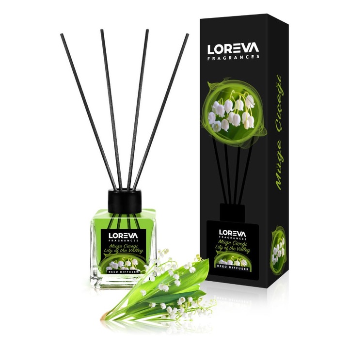 Szobaillatosító pálcikákkal, Erős gyöngyvirág illat 100ML