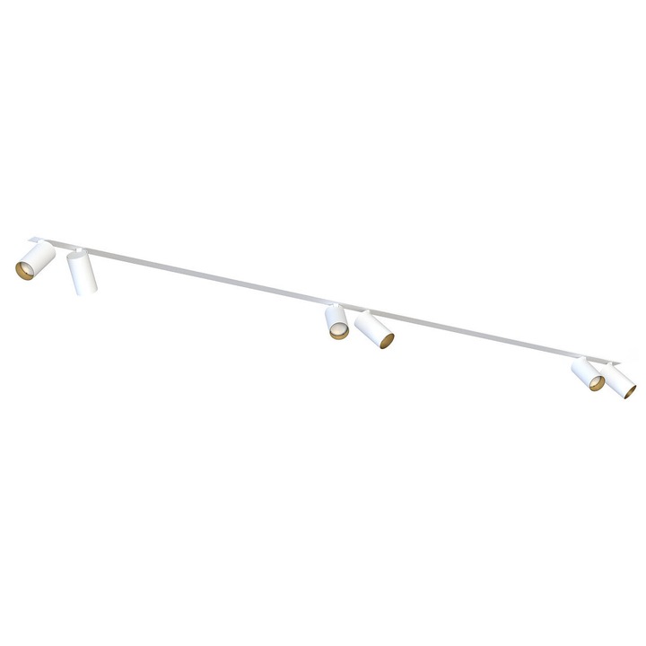 Spoturi sufita Mono 7687, Nowodvorski, metalice, alb, 6 surse de lumina, IP20