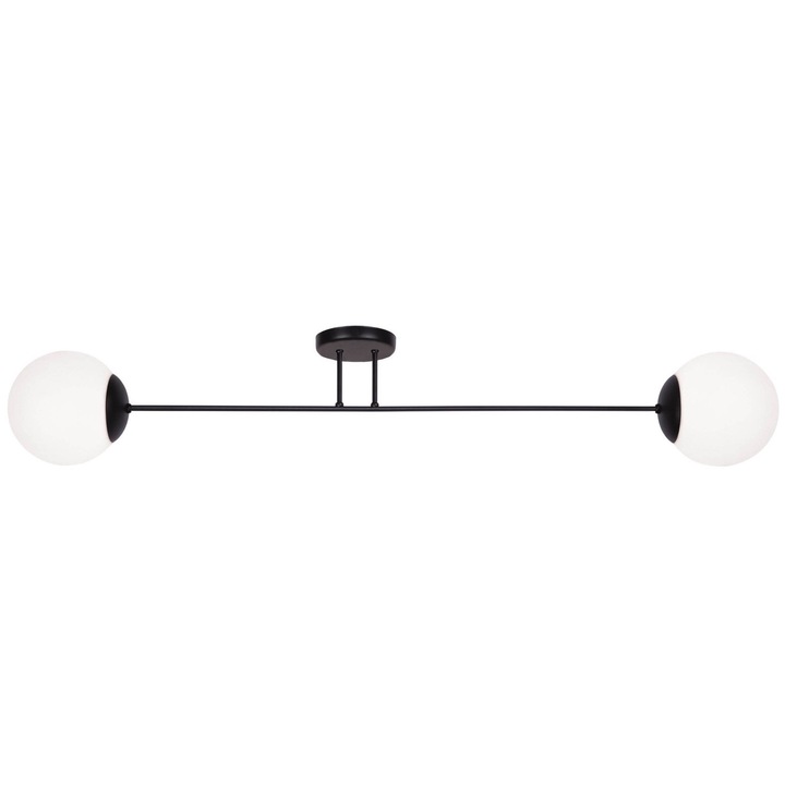 Kaja Savoy K-4923 mennyezeti lámpa, aszimmetrikus, fehér és fekete, 3 db E27 LED fényforrás, IP20