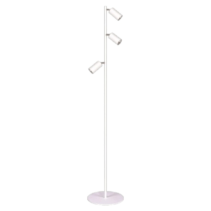 Kaja Kayla K-4419 állólámpa, fehér fém, 3 db GU10 LED fényforrás, IP20