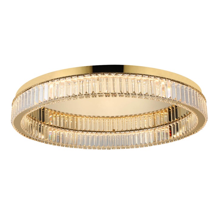 Plafoniera SPARK, 72W, LED, 3000K, aurie, dimabila, 1 sursa de lumina