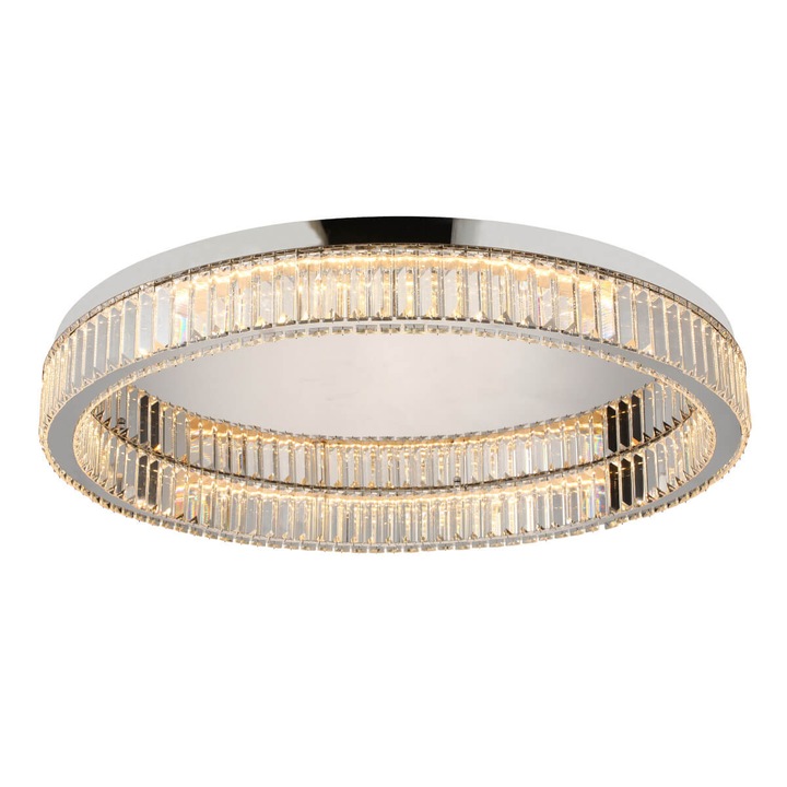 Plafoniera LED 72W, SPARK, crom, 3000K