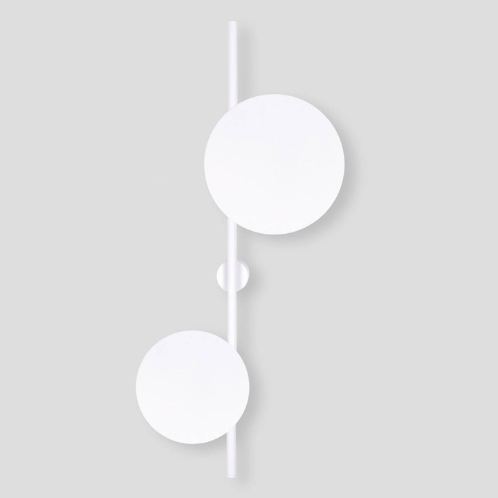 Aplica Kaja Pero K-5324, fehér fém, 2 fényforrás, modern design