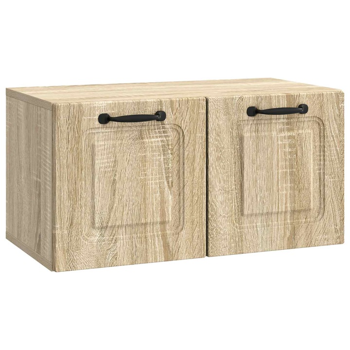 vidaXL Fali TV szekrény Sonoma Tölgy 59, 5 x 31 x 30 cm Szerelt Fa 899387
