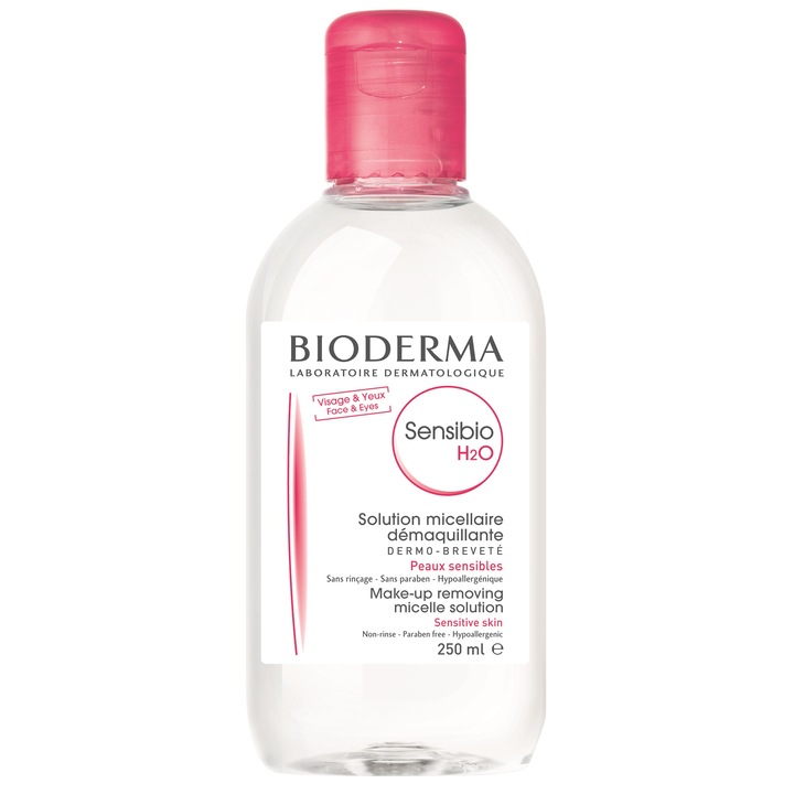 Lotiune micelara Bioderma Sensibio H2O pentru ten sensibil, 250 ml