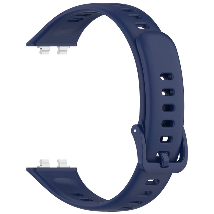 Szilikon szíj Huawei Band 11 / 11 Pro okosórához, fém csattal, állítható, Best Accessories, sötétkék