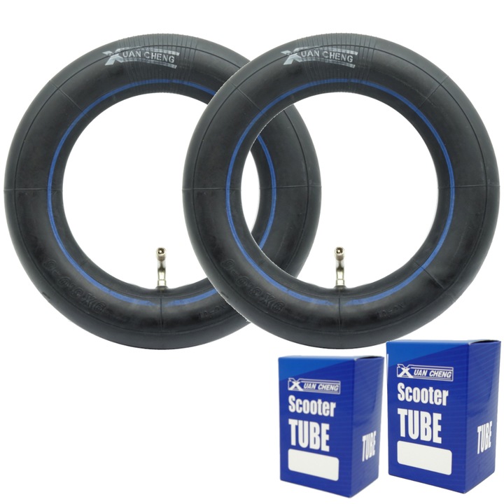 Set 2x Camera de aer 9x3-6, XuanCheng pentru trotineta electrica Teverun Blade Mini Pro, KuKirin G2 PRO, valva indoita, Negru