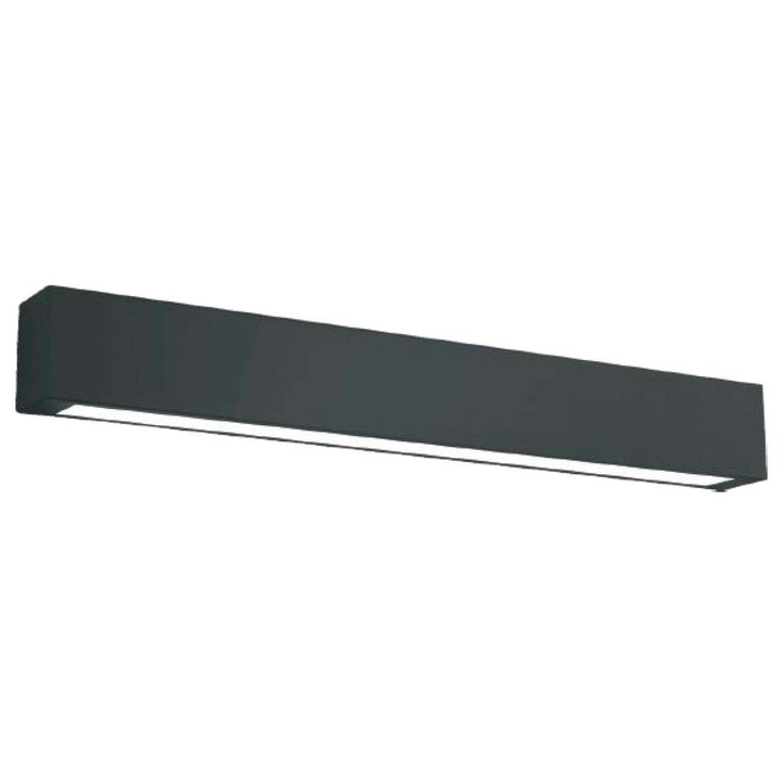 Light Prestige fali lámpa, minimalista modell, LED 9W, IP44, fekete, 63x8cm