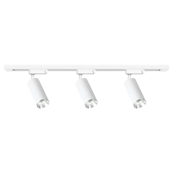 Mica Track ML2105 spotlámpa készlet, fehér, 1-fázisú, 3 db GU10 LED fényforrás