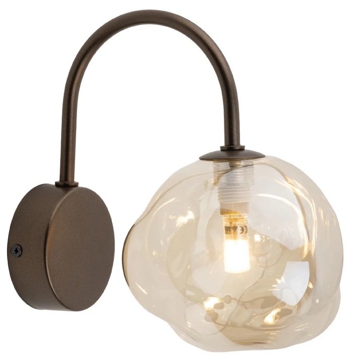Aplica Lava 11024, TK Lighting, borostyán színű, méretek 1xG9, IP20