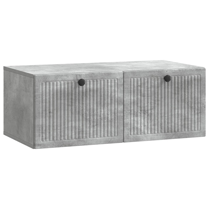 Oglinda TV montata pe perete vidaXL, Gri Beton 78 vidaXL, 5 x 41 x 30 cm