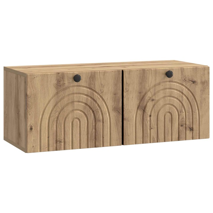 Oglinda TV montata pe perete vidaXL, Stejar Artizanal 78 vidaXL, 5 x 31 x 30 cm