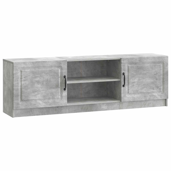 Cabinet TV vidaXL, Gri Beton 150 x 31 x 47 cm Lemn prelucrat