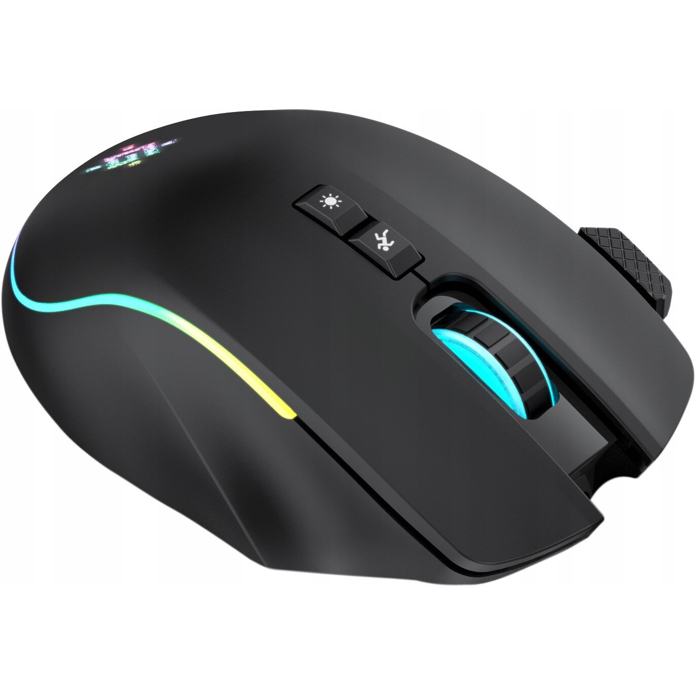 Defender Mouse Software Mouse wireless Defender Thunder GM-213, 1600 DPI, iluminare RGB, neagra ...