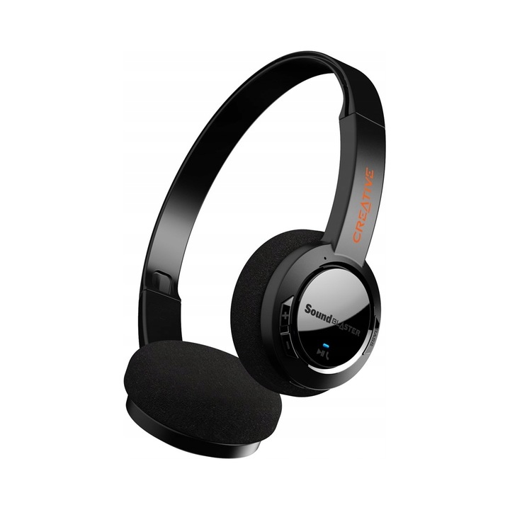 Casti wireless Creative Sound Blaster JAM V2, Bluetooth 5.0, reducere zgomot, negru