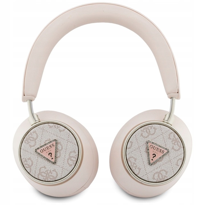 Guess Triangle Logo Bluetooth vezeték nélküli fülhallgató, rózsaszín, szett