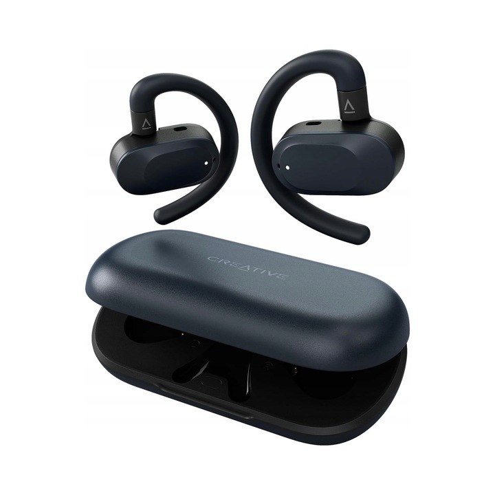 Casti wireless Creative Outlier GO, ciemnoniebieski, Bluetooth, 26h autonomie, tip in-ear