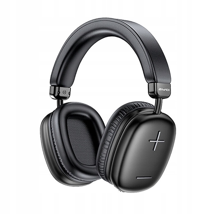 Awei AT6 vezeték nélküli fejhallgató, Bluetooth 5.3, 40mm, fekete