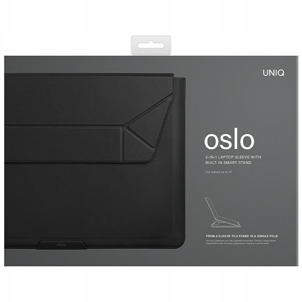 Husa Uniq cu suport pentru MacBook 14", negru