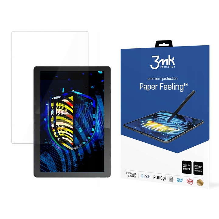Folie protectie tableta 3mk Paper Feeling, комплект от 2 броя, за Lenovo Tab M10, 0,18mm, против отпечатъци, прозрачна