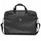 Geanta laptop Guess Saffiano 4G, 15/16 inch, neagra, cu curea reglabila si manere, dimensiuni 410x310x45mm