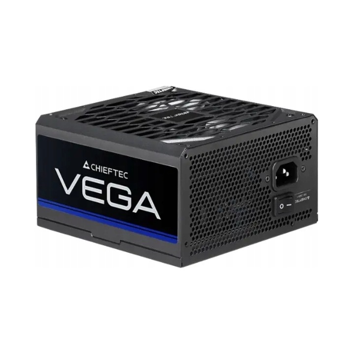 Sursa PC / unitate alimentare Chieftec Vega PPG-750-S, 750W, 80+ Gold, ATX 12V v3.1, nemodulara, ventilator 135 mm, negru