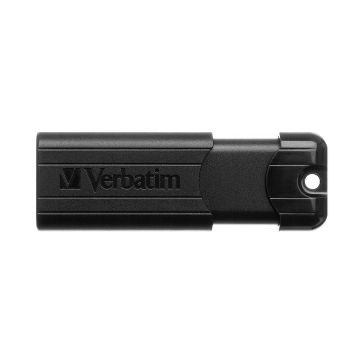 Флашка Verbatim 32GB USB 3.2 PinStripe, 5 Gb/s, 55x19x7mm, черна