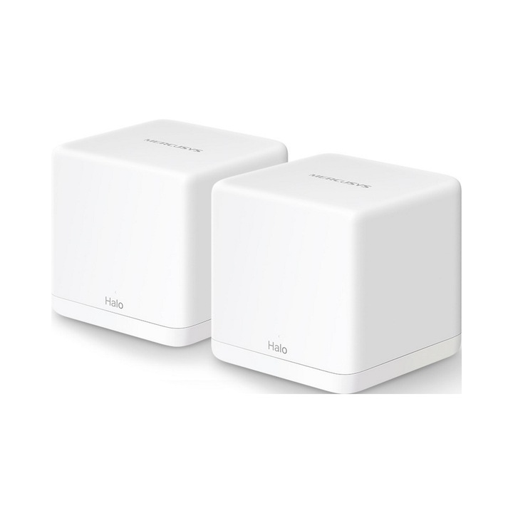 Set routere wireless Mercusys Halo H30G, dual-band, 2xLAN/WAN, alb, 88x88x88mm
