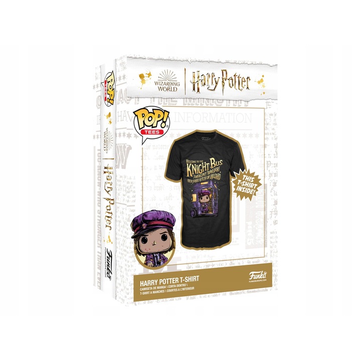 Тениска Funko Harry Potter Azkaban Stan, черна, M/L/XL