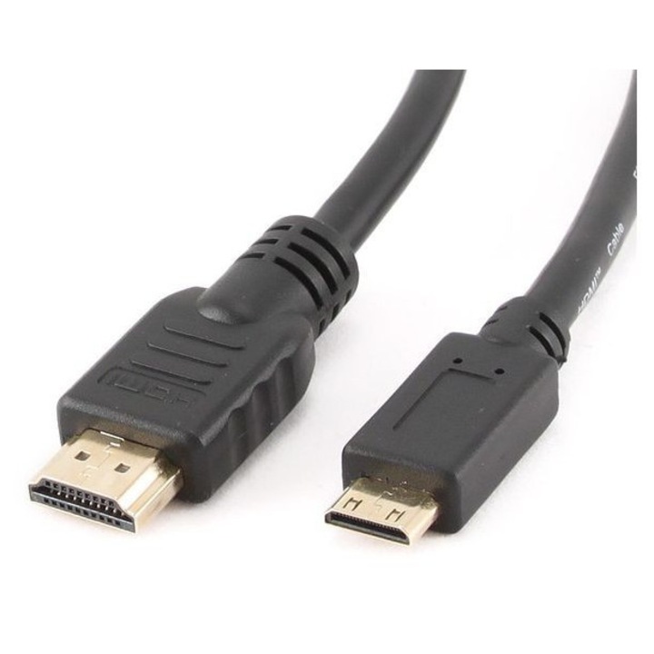 Cablu HDMI-mini HDMI, Gembird, 3m, 19-pin A-masculin si mini C-masculin