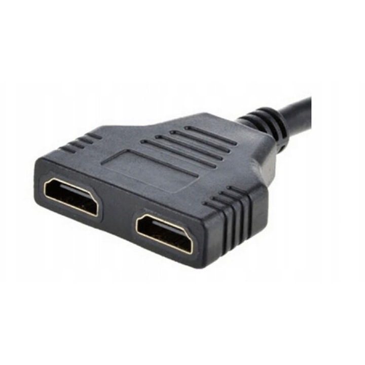 Adaptor HDMI 2x HDMI Gembird DSP-2PH4-04, negru, dimensiuni standard