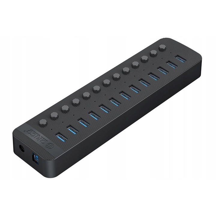 USB-A хъб Orico 13 порта 5Gbps 60W, черен